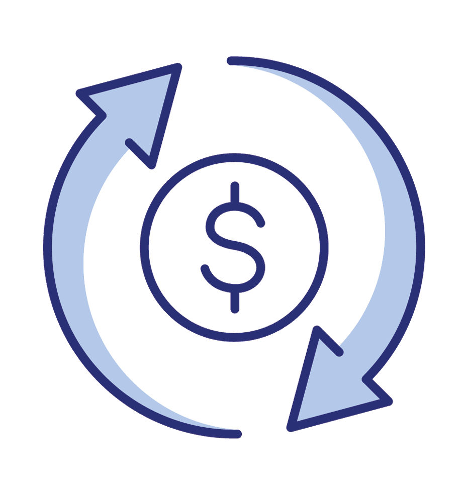 ROI calculator CGI vs. photoshooting tool icon - calculate costs and savings.