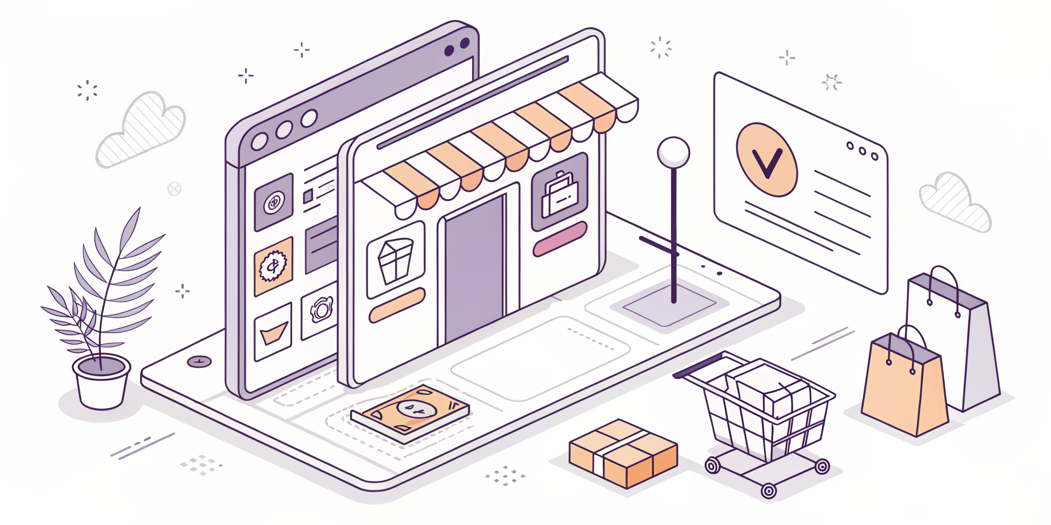 Illustration of tracking product prices on an online store