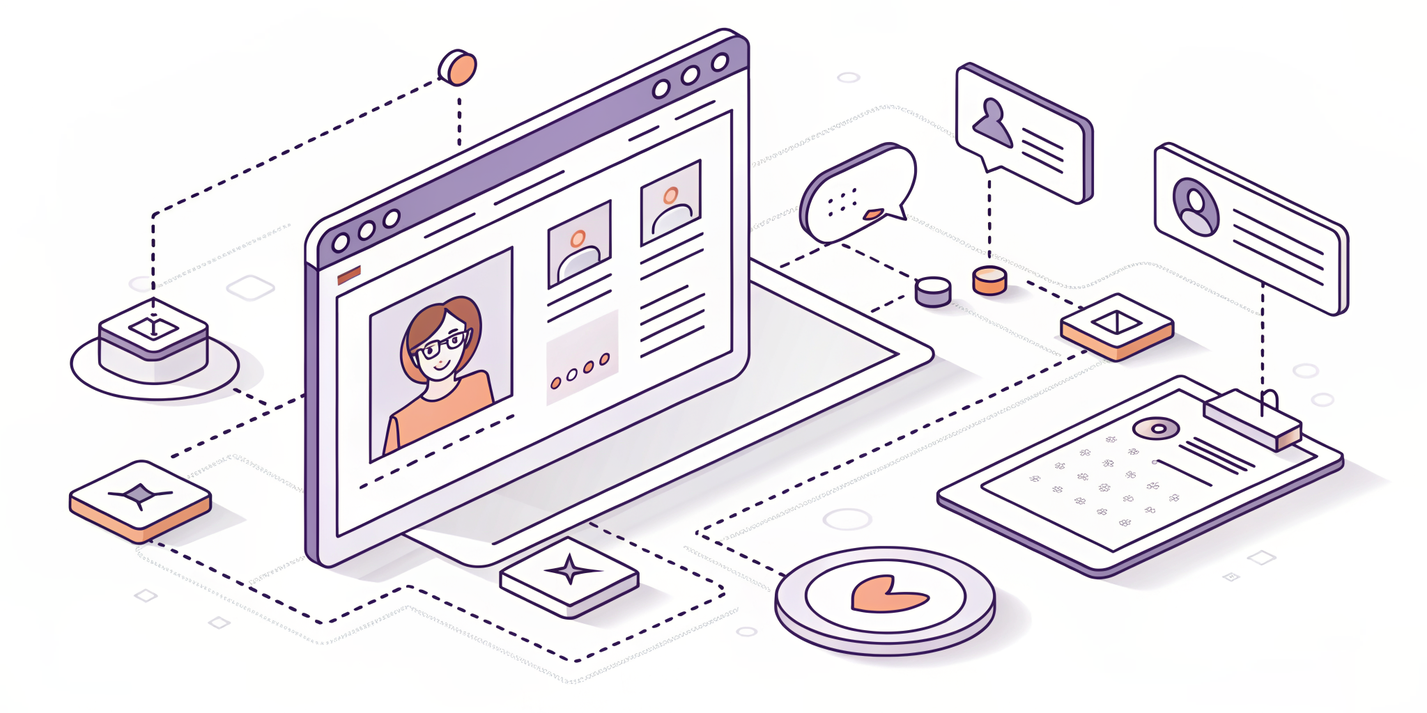 Illustration of building a database of real estate agents