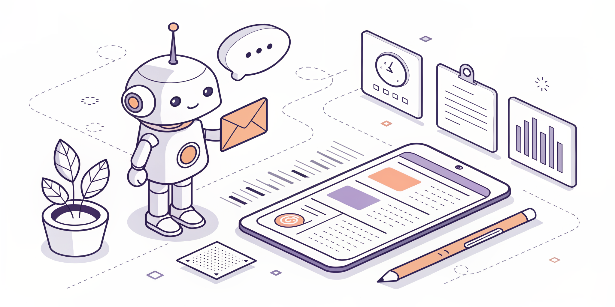 Illustration of building custom AI assistants