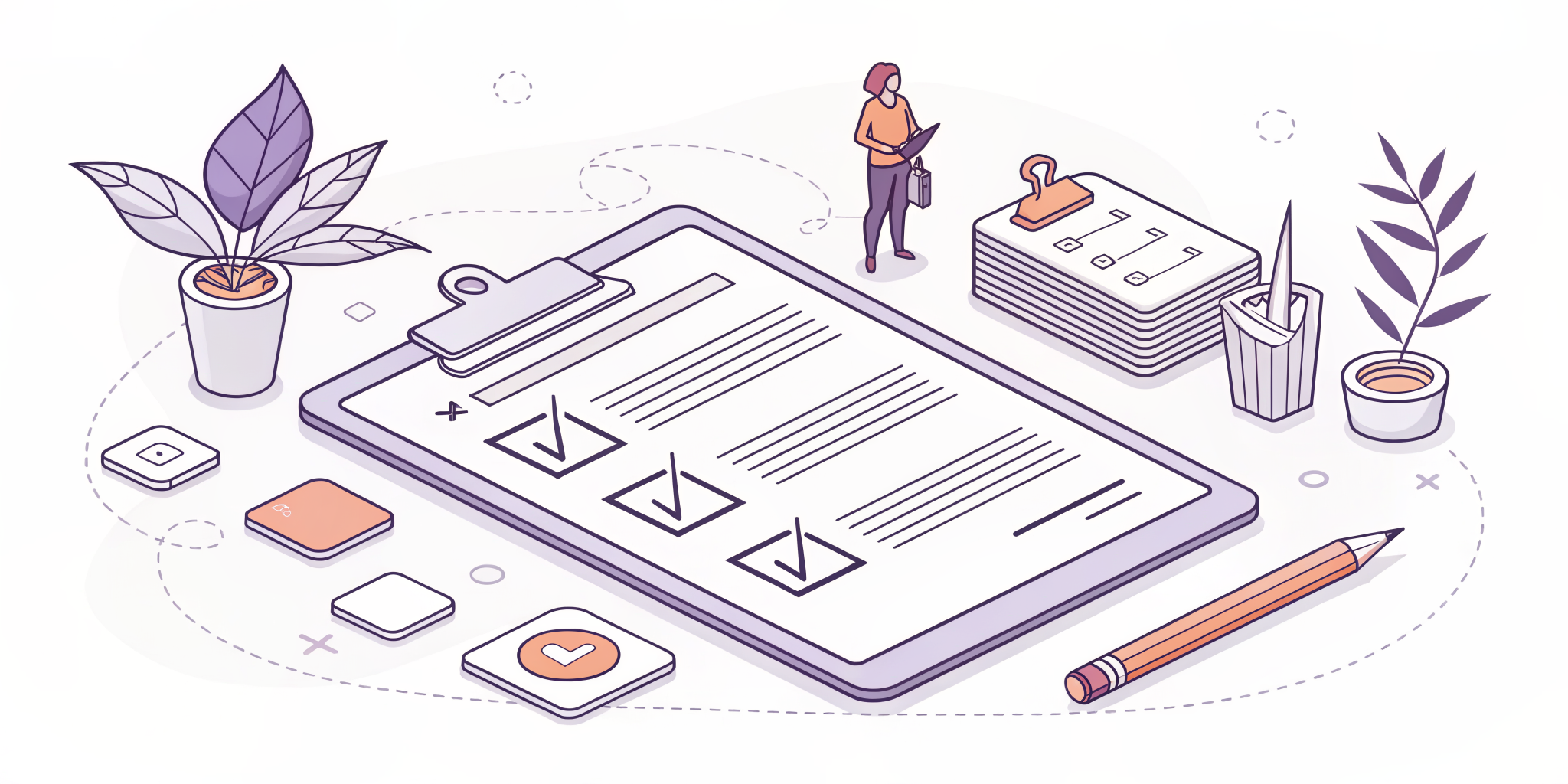 Illustration of a buyer's guide to web scraping services