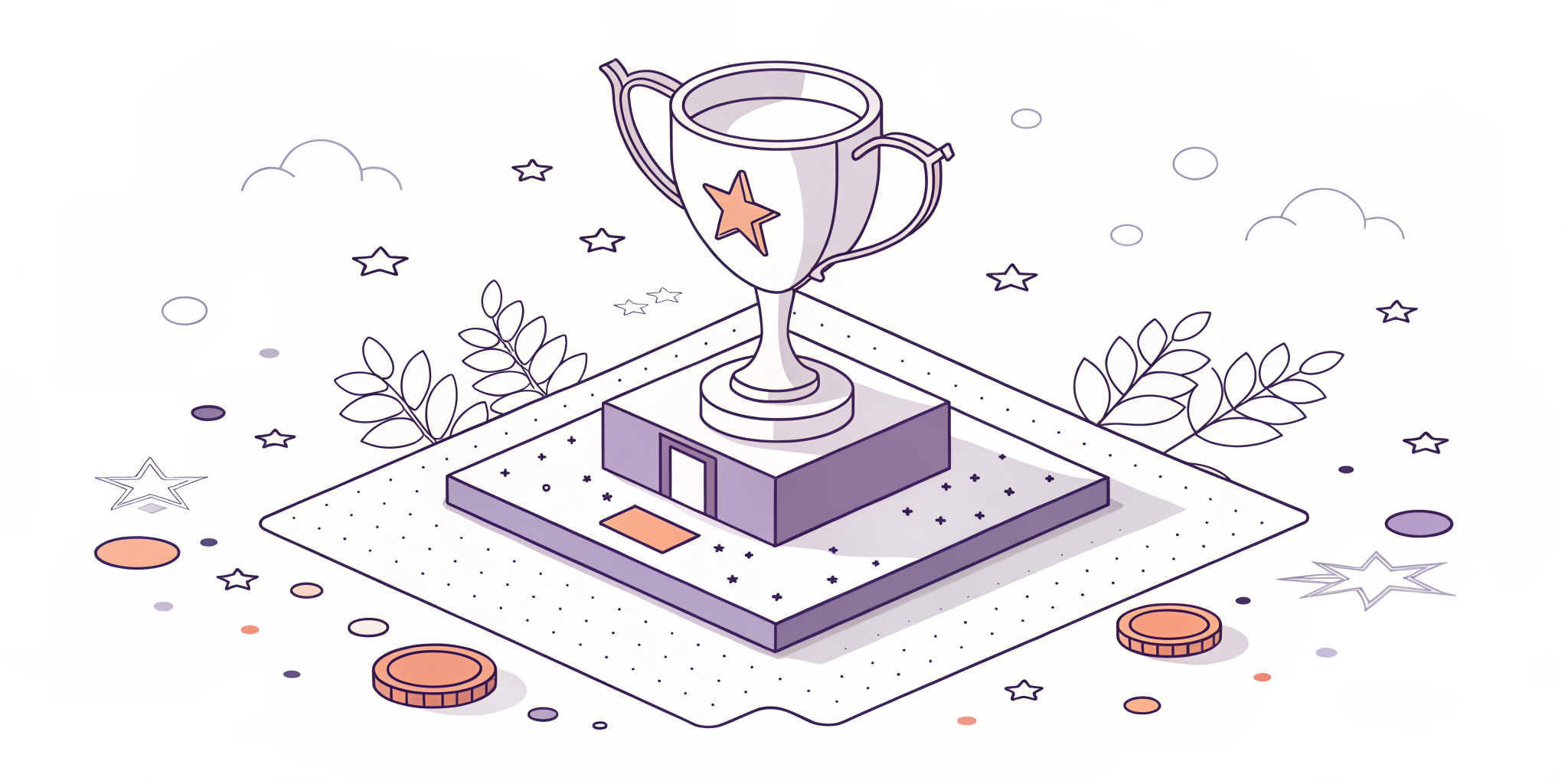 Illustration of a year of achievements