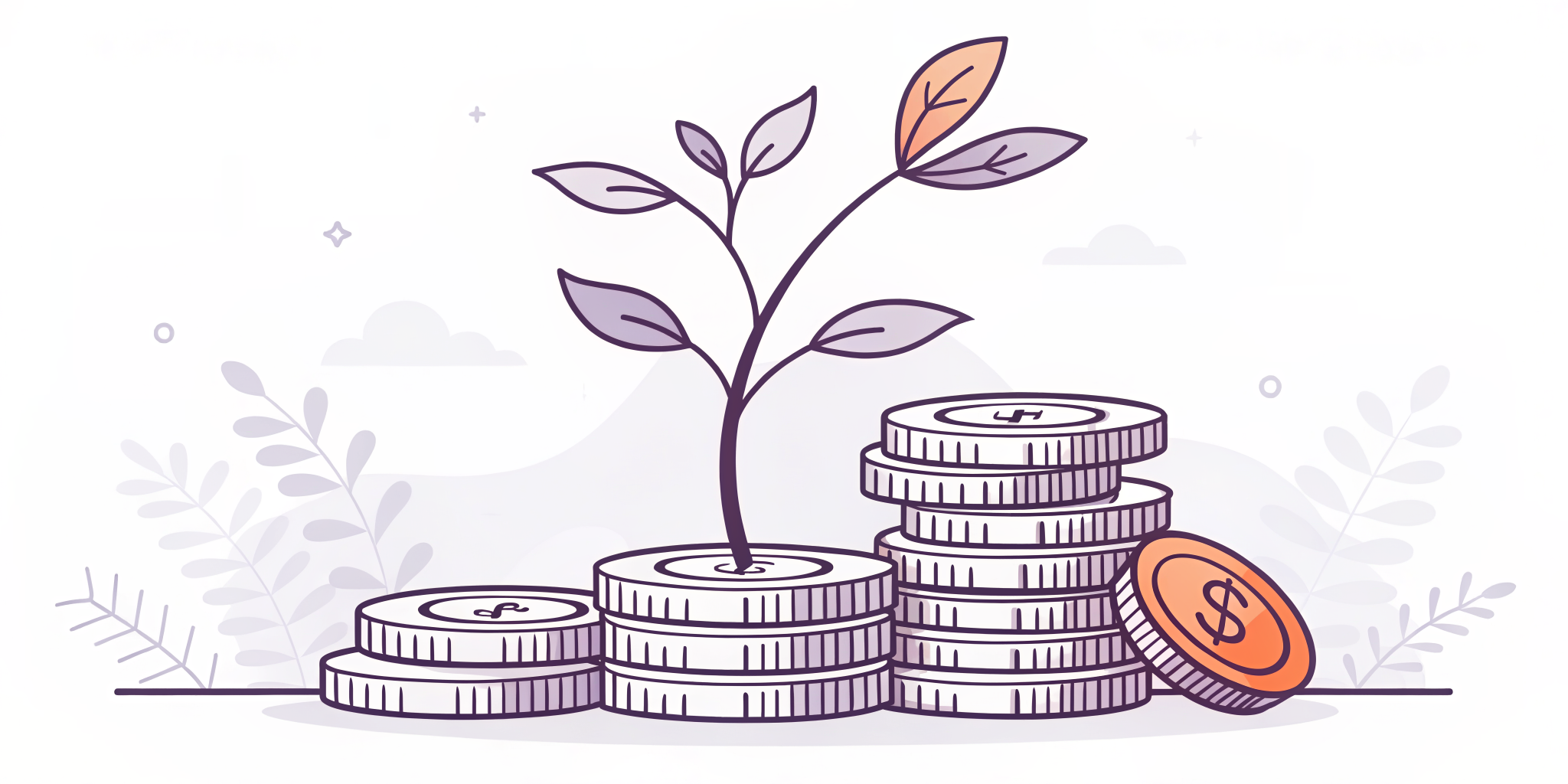 Illustration of startup seed funding and growth