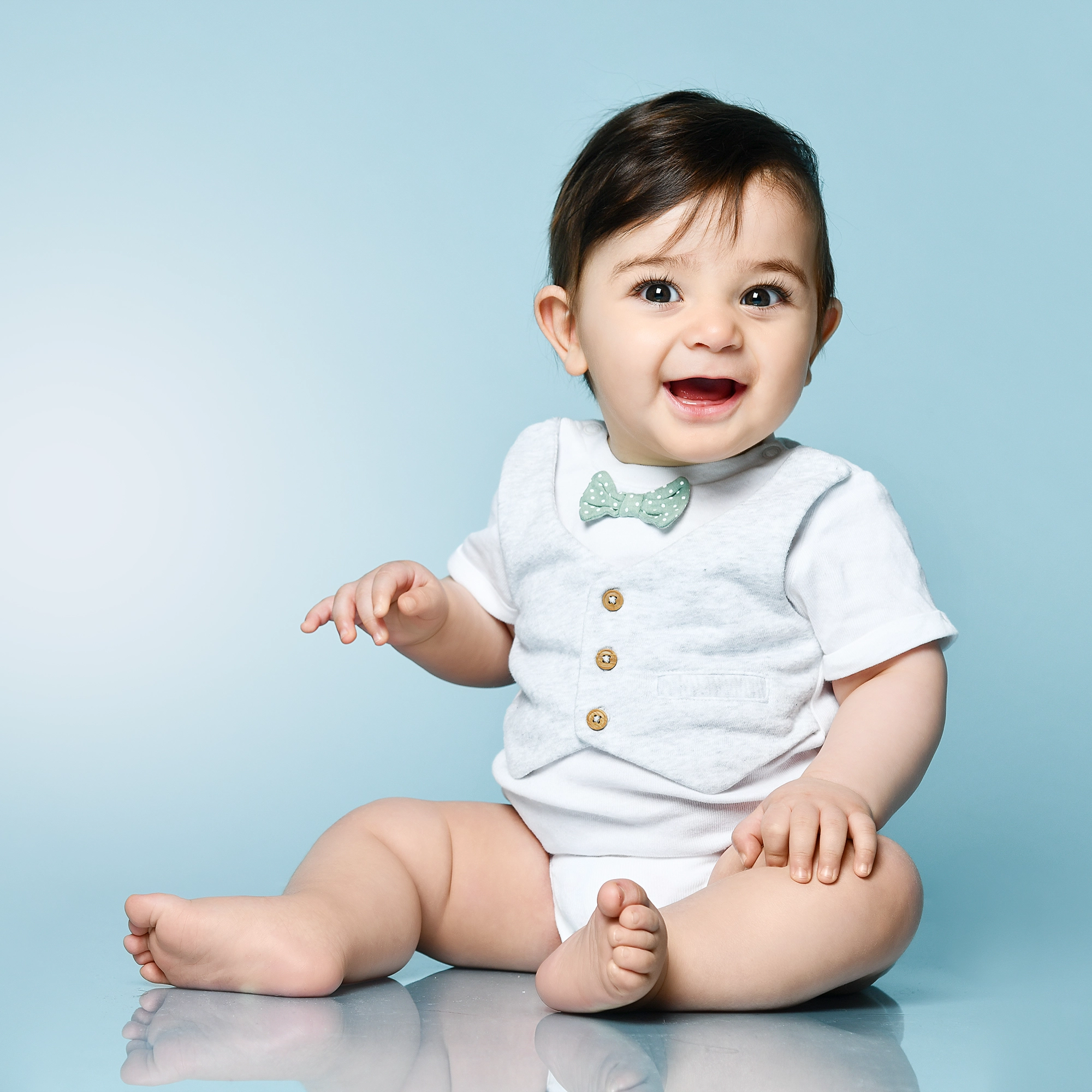 Sesión de fotos de bebé en estudio fotográfico CDMX — Estudio 2957