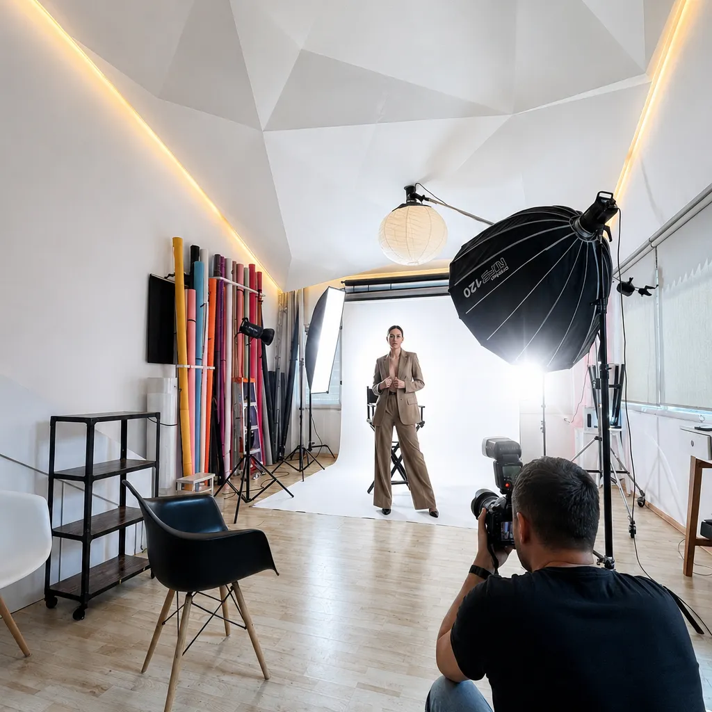 Producción de moda y editorial dentro del estudio