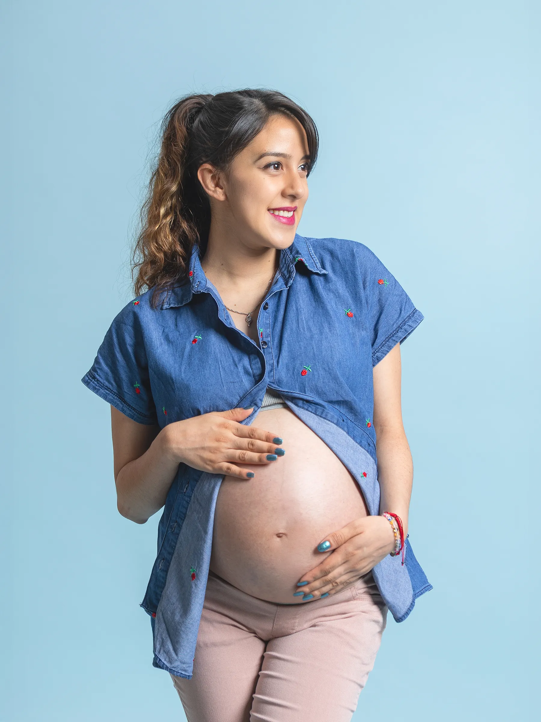 Fotografía de maternidad para álbum impreso