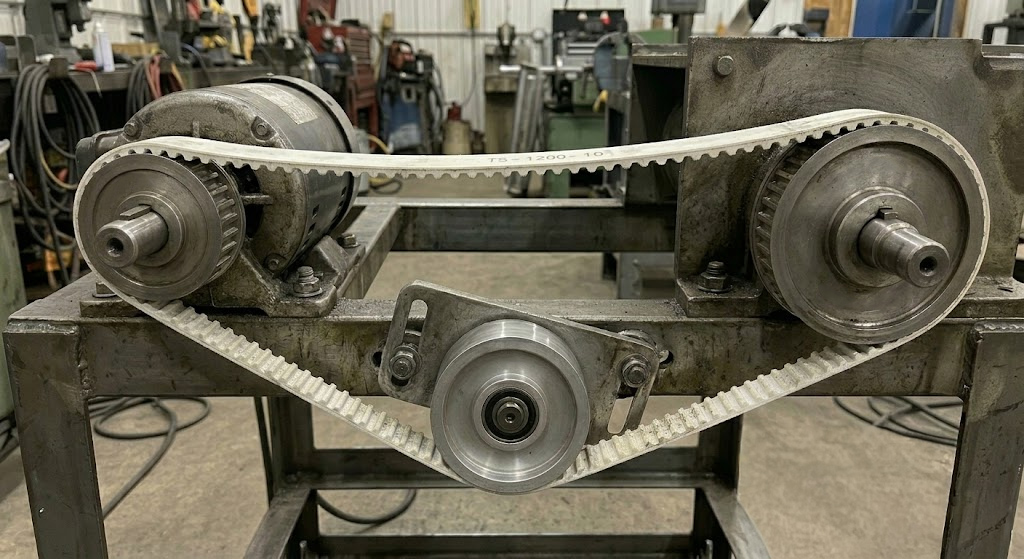 A timing belt with low tension