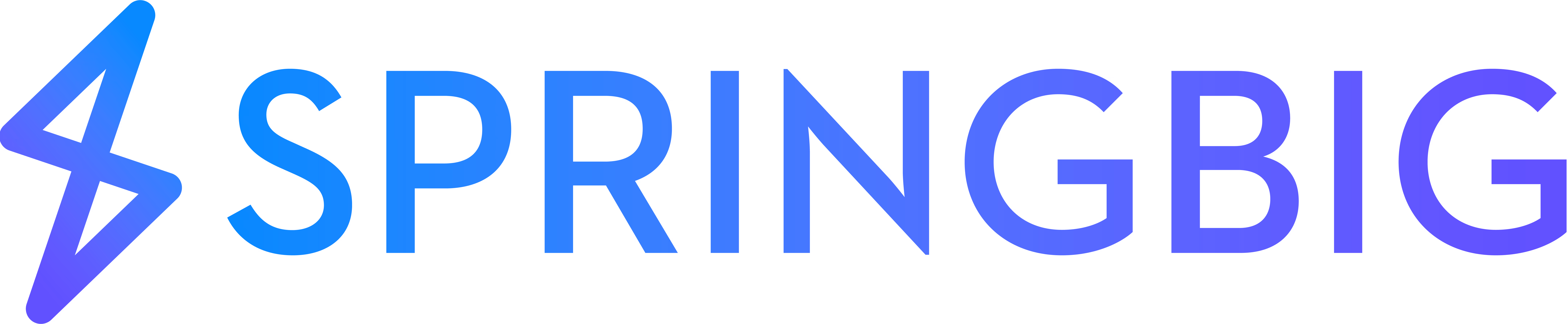 Springbig logo with stylized 'S' in blue and purple gradient colors.