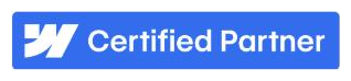 Webflow Certified Partner badge