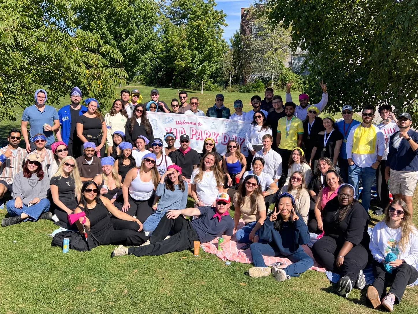 The Influence Agency team outdoors at TIA Park Day