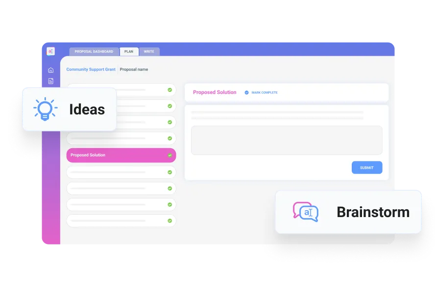 AI grant writing software trained by experts using winning proposals