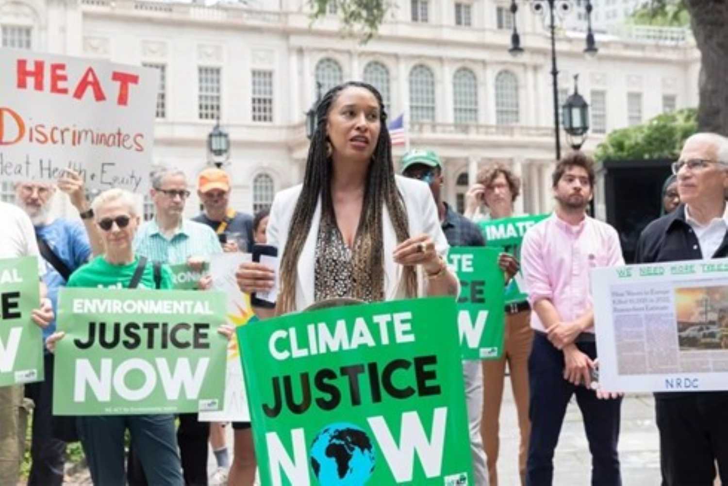 2023 WE ACT rally featuring NYC councilmember Sandy Nurse