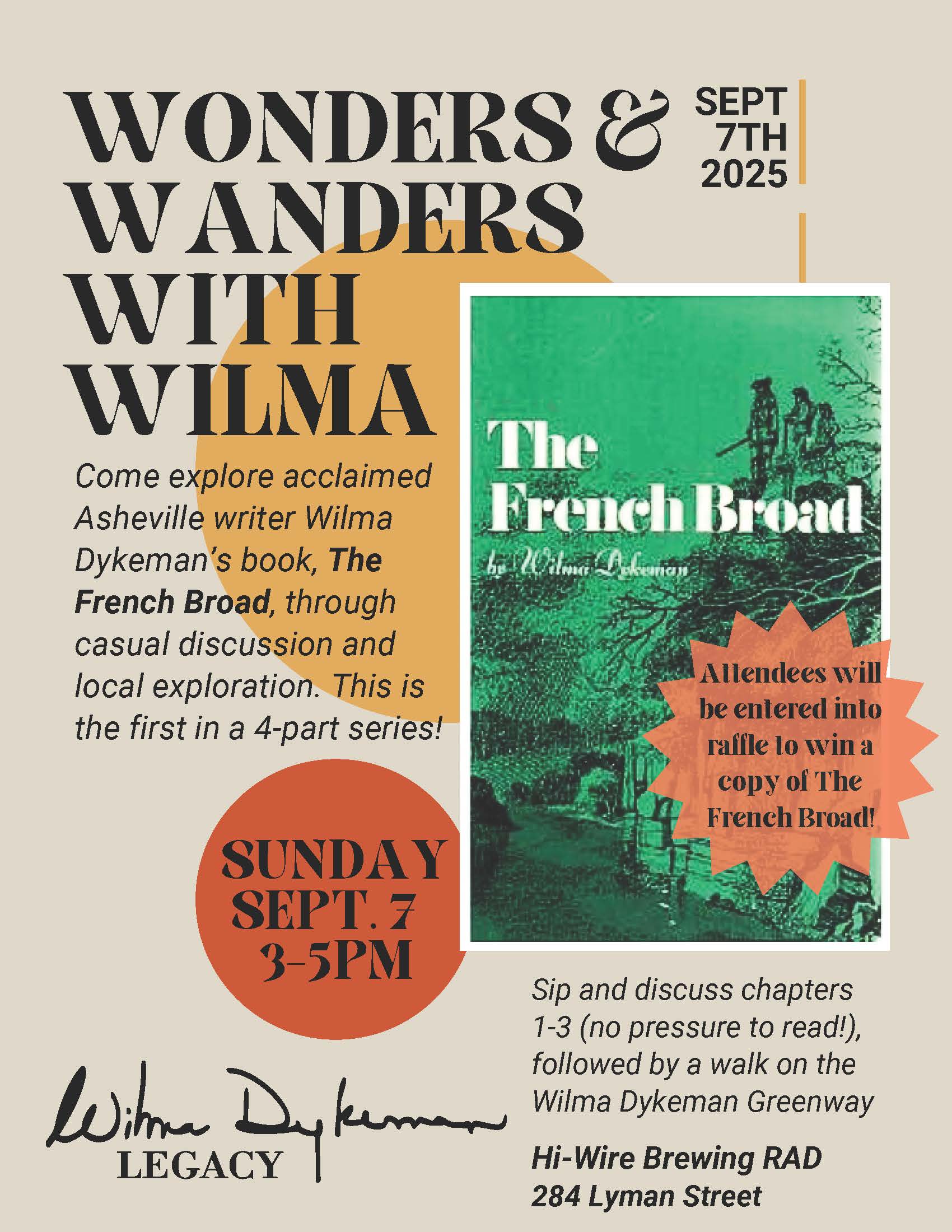 Flyer for Wonders and Wanders with Wilma # 1