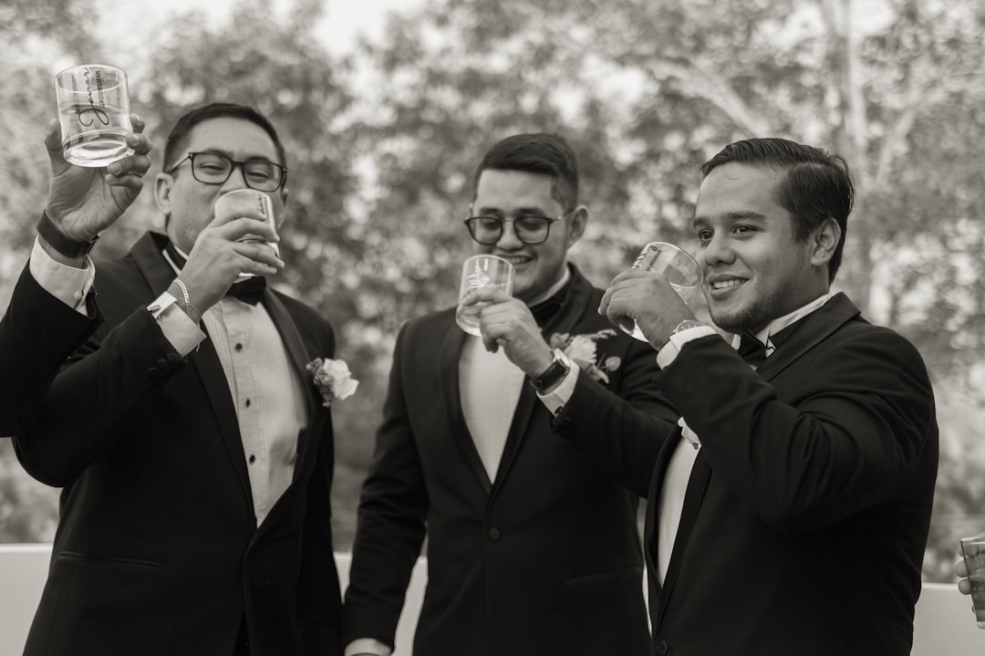 a group of men standing next to each other