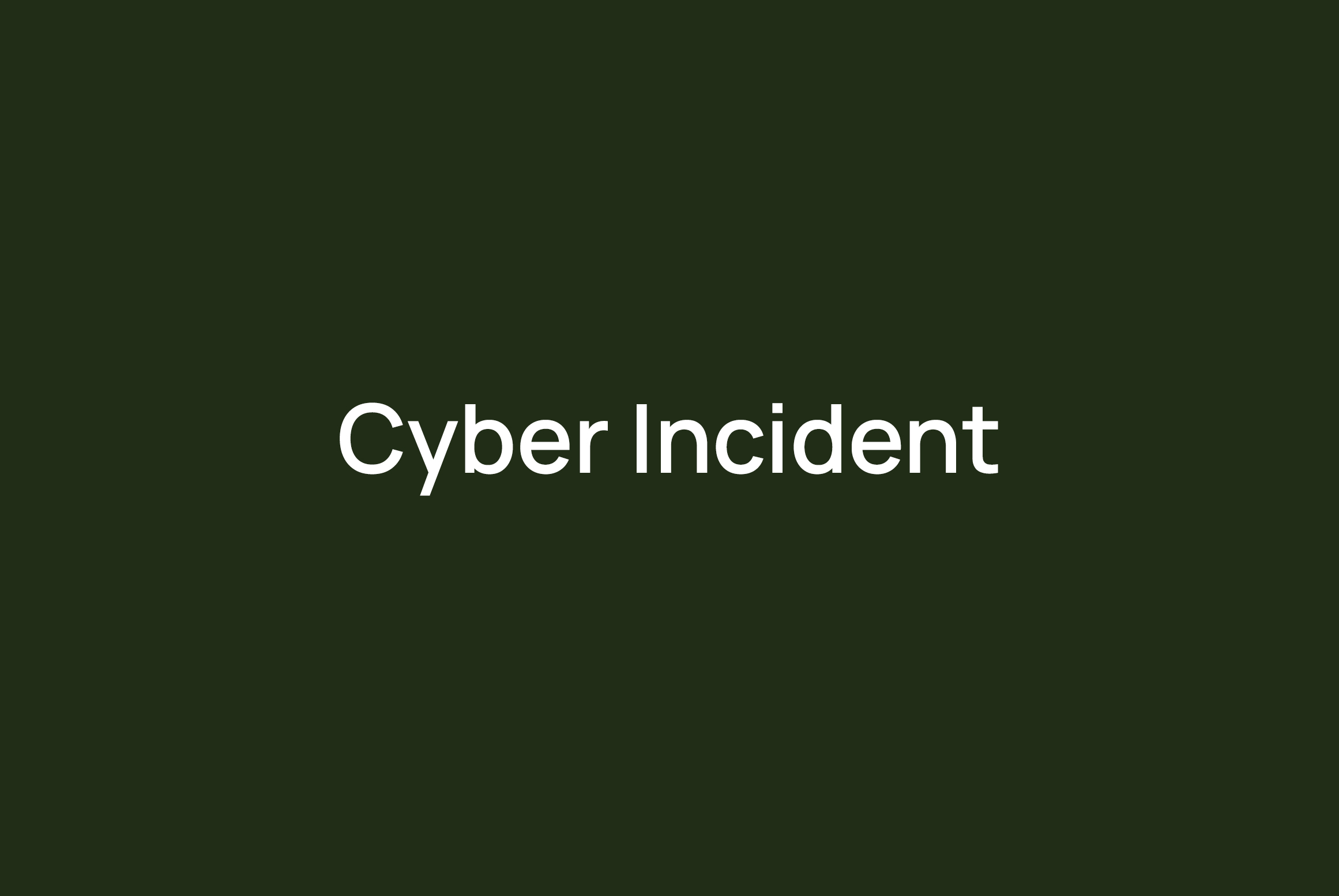 Tripod Farmers Cyber Incident
