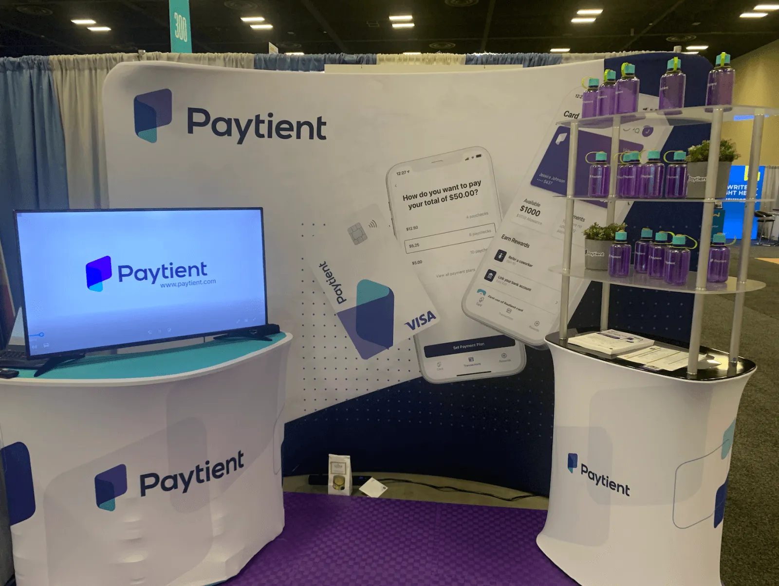 Paytient activation stand at the Society for Healthcare Strategy & Market Development Conference