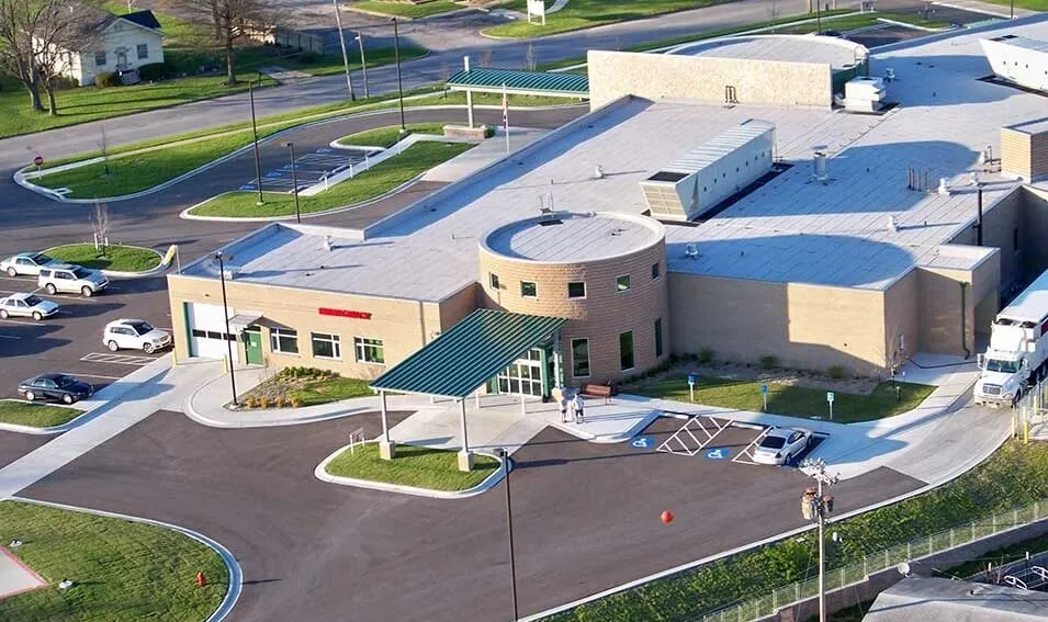 Pershing health system building in Brookfield, Missouri