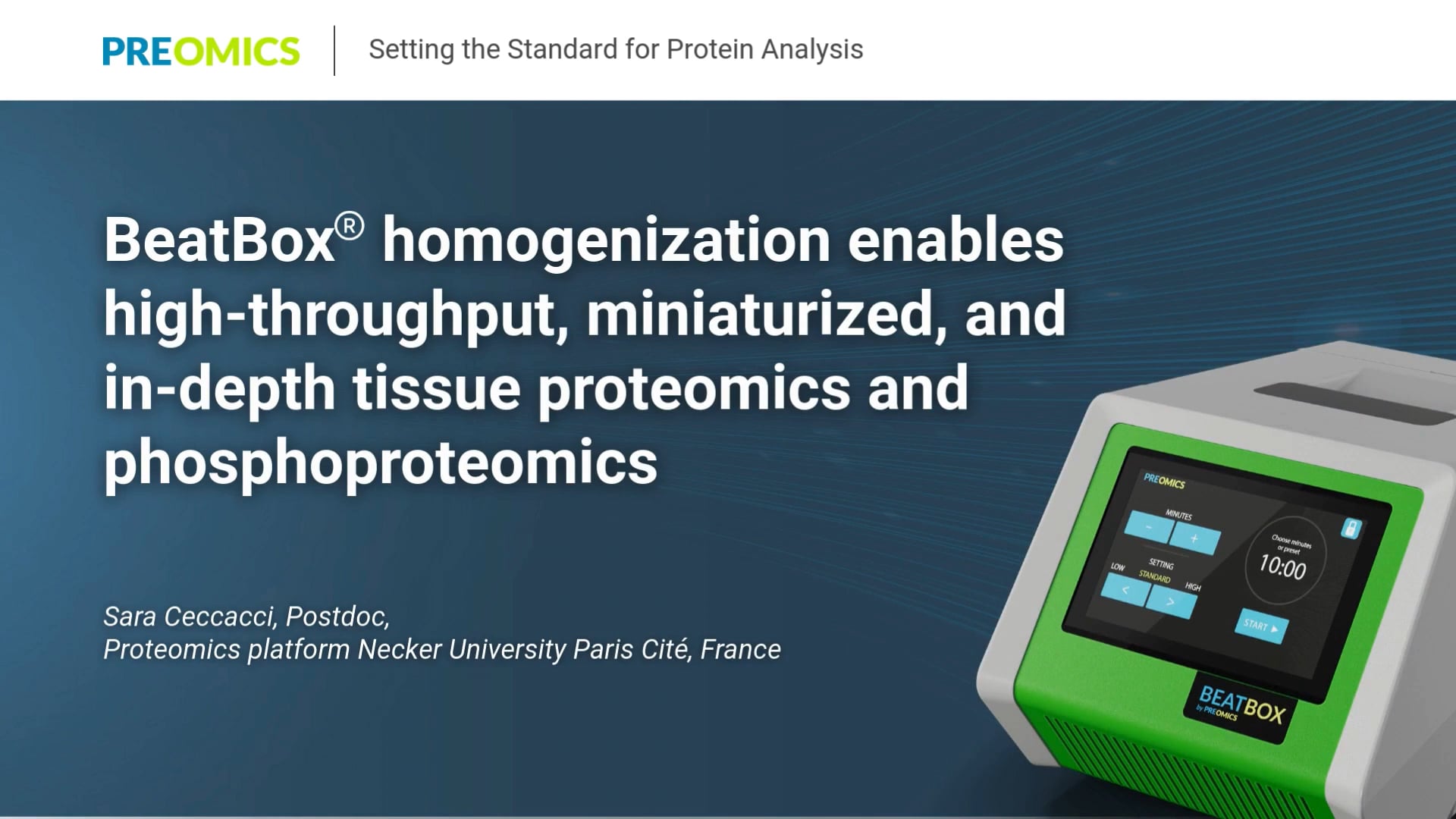 Beatbox homogenization enables high-throughput, miniaturized, and in-depth tissue proteomics and phosphoproteomics