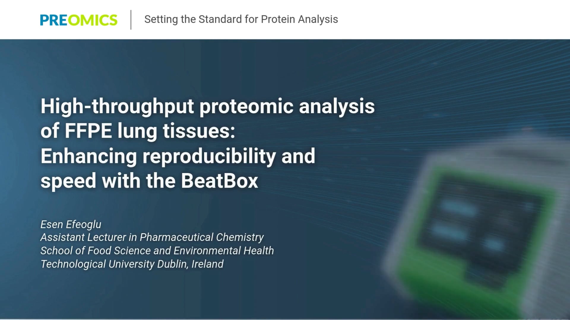 High-throughput proteomic analysis of FFPE lung tissues