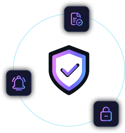 Diagram showing multiple expense entries from apps like Uber Eats, Google, and Starbucks converging into a central software, which then connects to accounting platforms QuickBooks, Xero, and Sage.