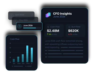 Illustration showing integration of multiple bank statement icons including Scotiabank and Bank of America with accounting software QuickBooks via an intermediary app.
