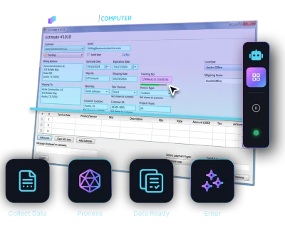 Diagram showing multiple expense entries from apps like Uber Eats, Google, and Starbucks converging into a central software, which then connects to accounting platforms QuickBooks, Xero, and Sage.