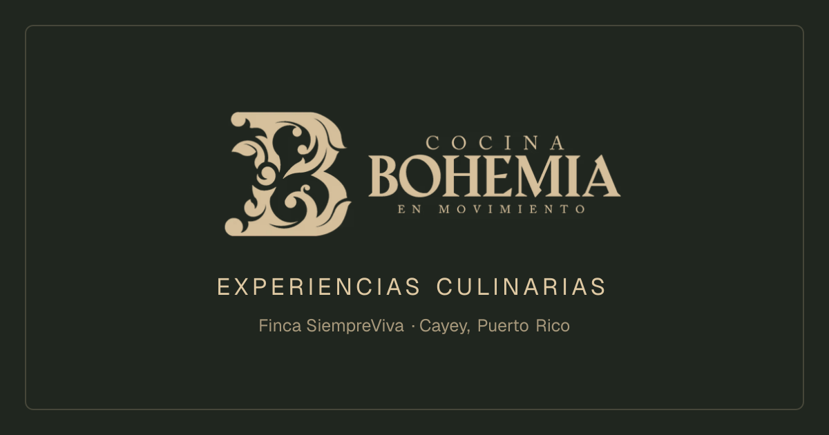 Bohemia Cocina en Movimiento business image