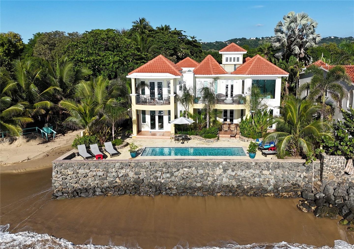 Furnished waterfront property with pool at Carr 429 in Rincón
