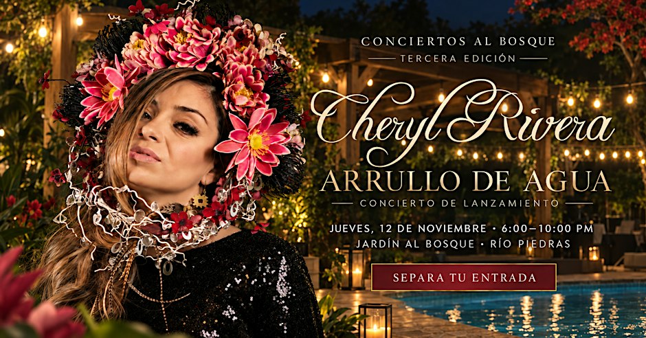 Cheryl Rivera: Lanzamiento del disco Arrullo de Agua