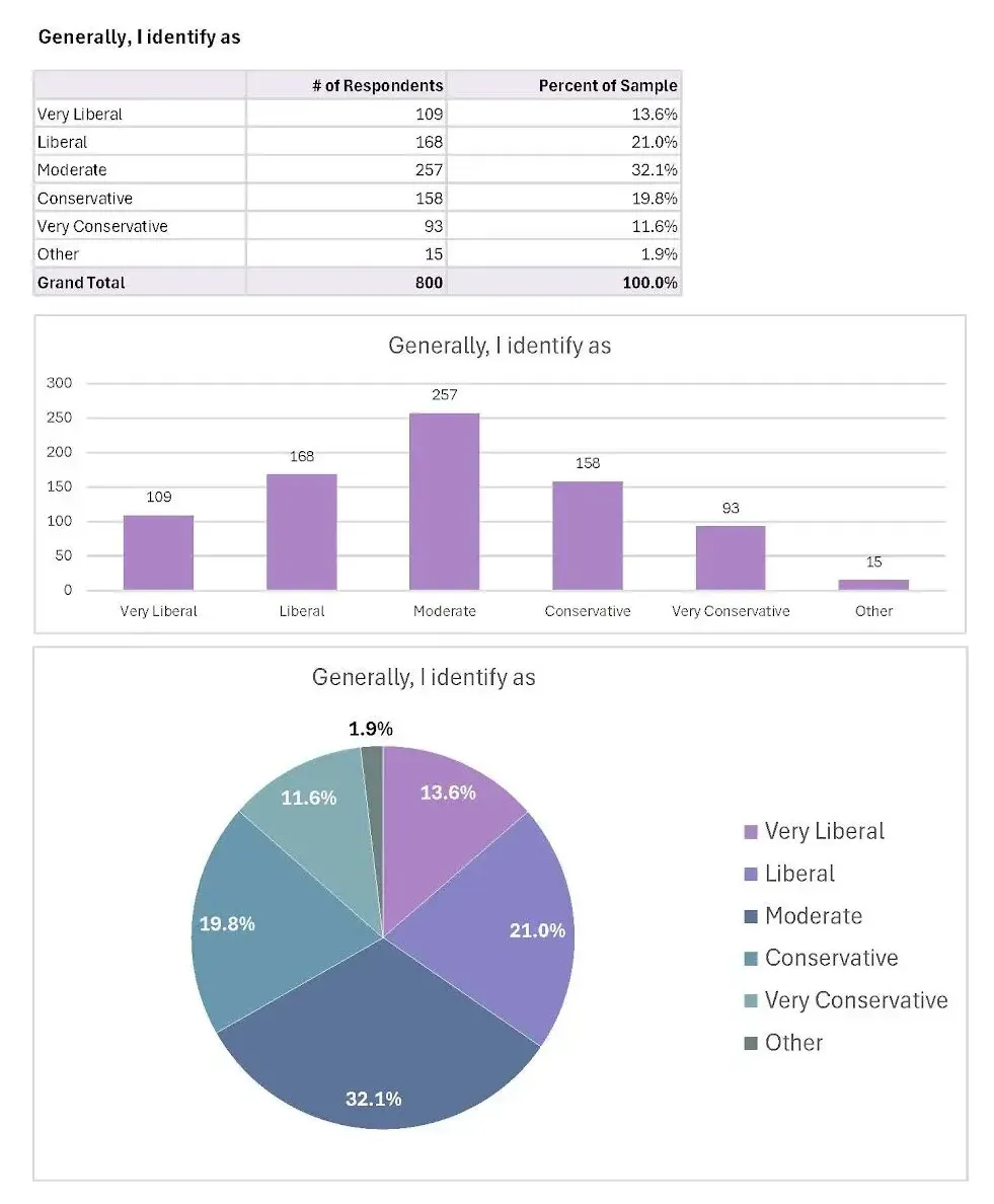 Count on Mother's Childcare Policy Poll: Survey Respondents Political Identifications
