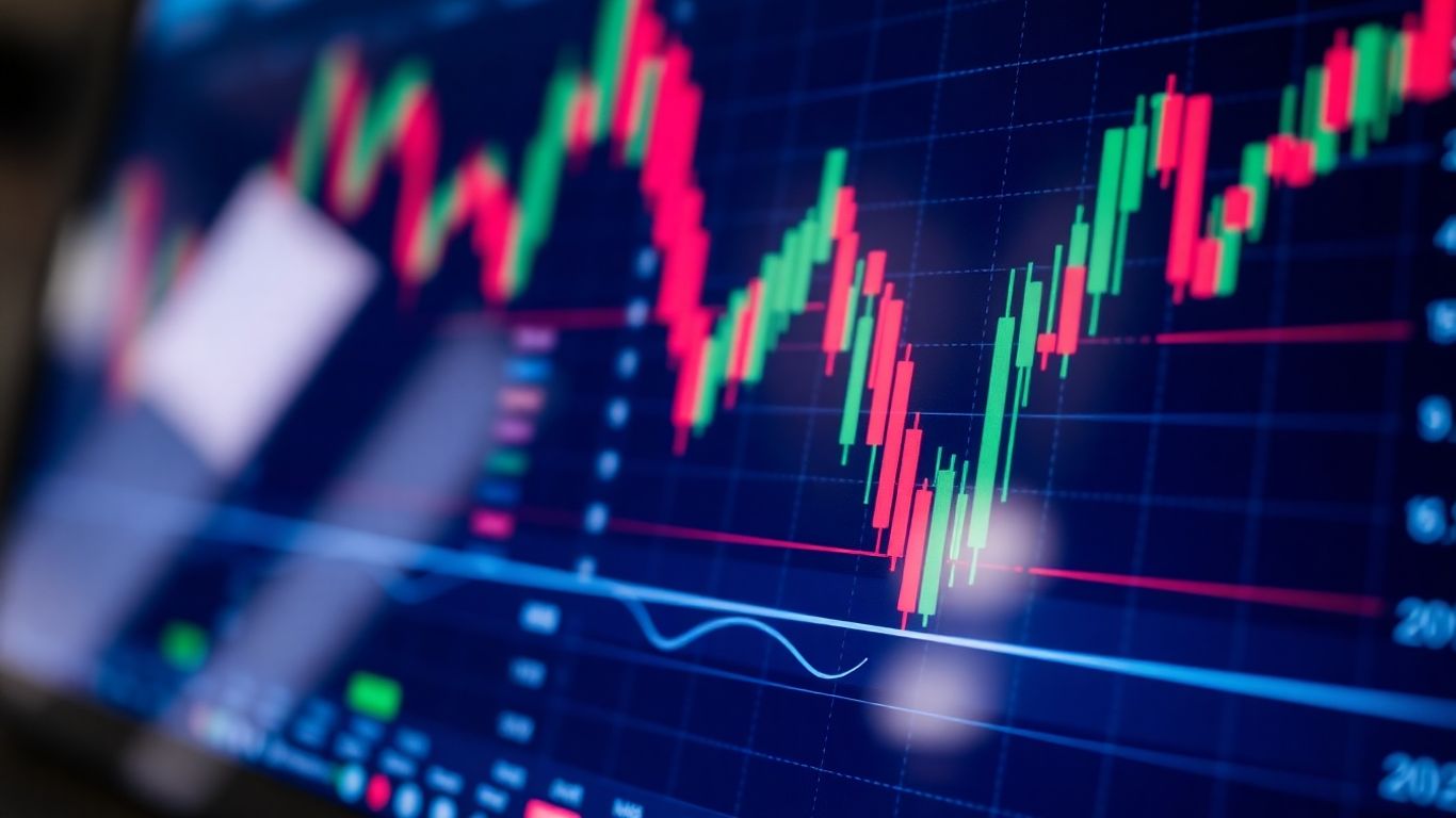 TradingView strategy interface with financial data.