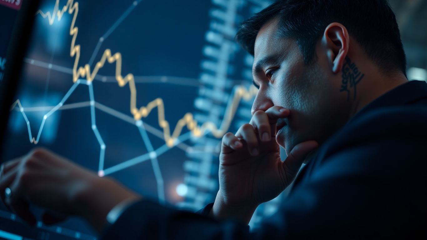 Trader analyzing confluence on a digital screen.