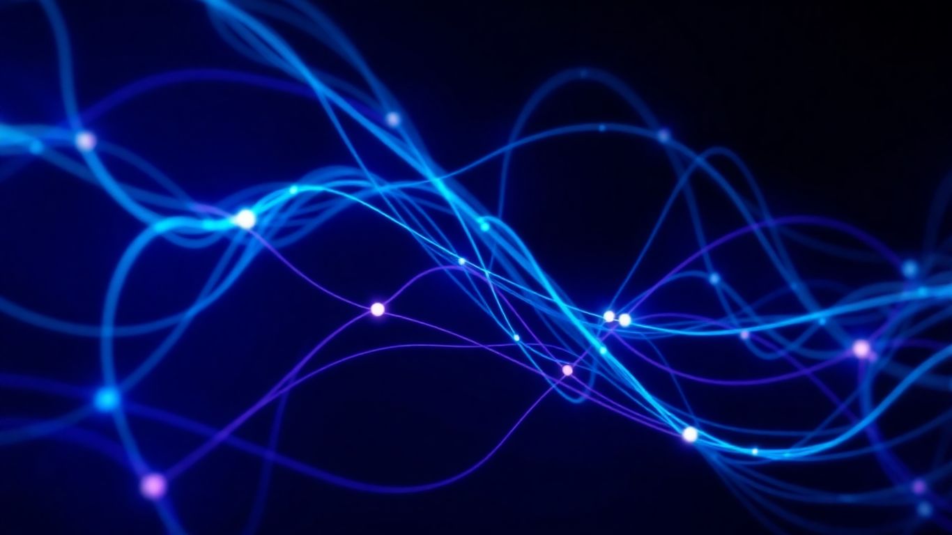 Abstract financial data flow visualization