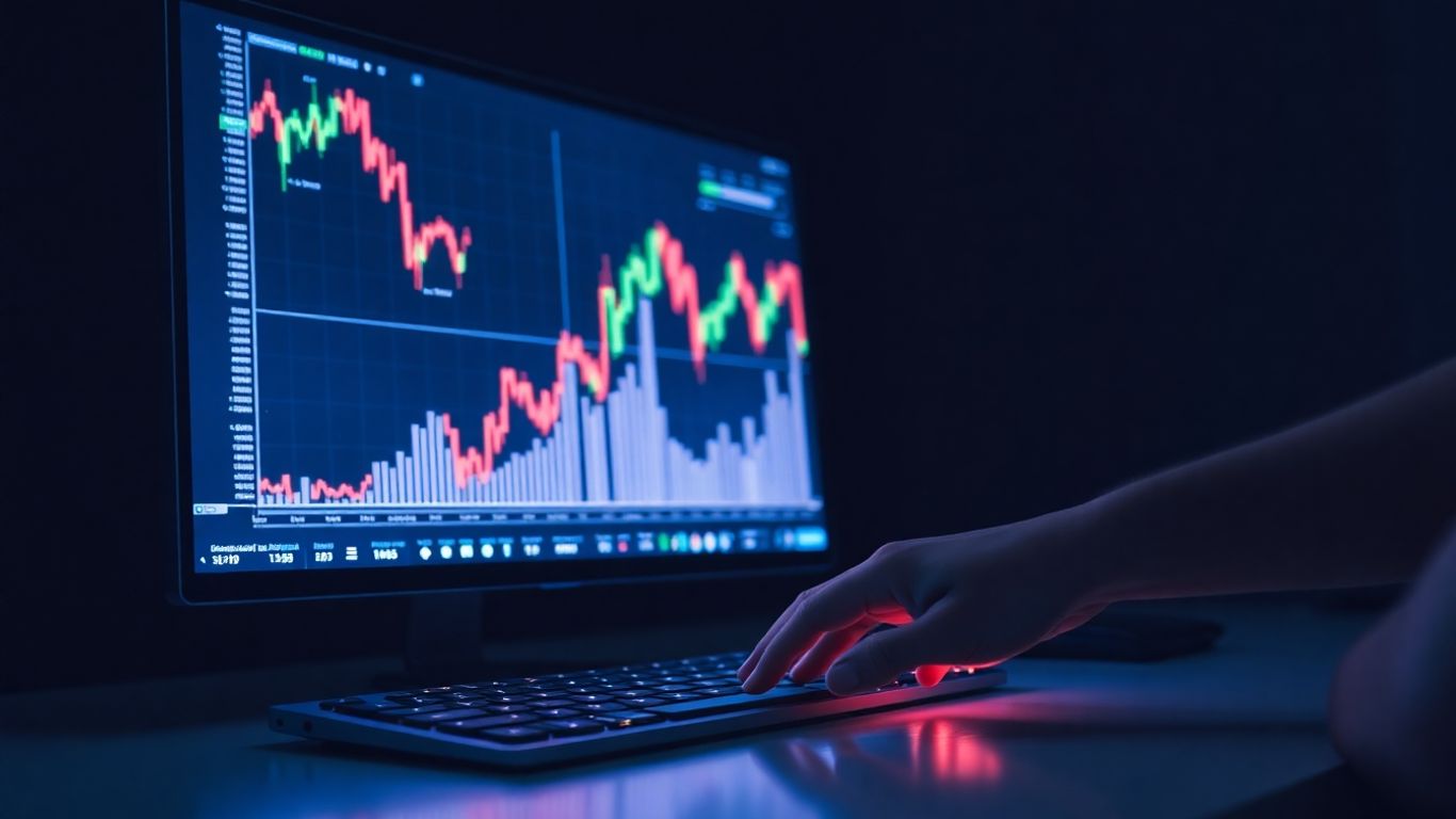 Modern dark-themed day trading desk setup.