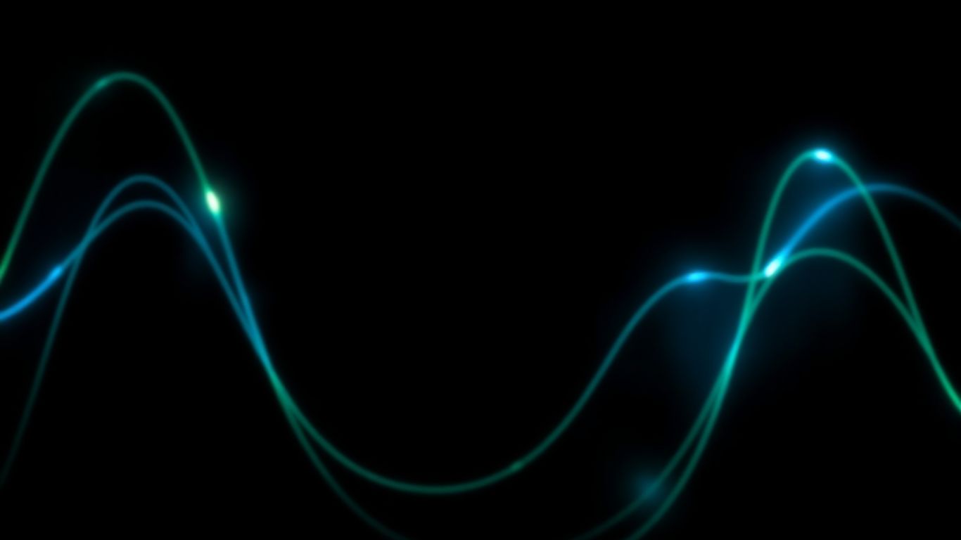 Abstract glowing lines on a dark background.