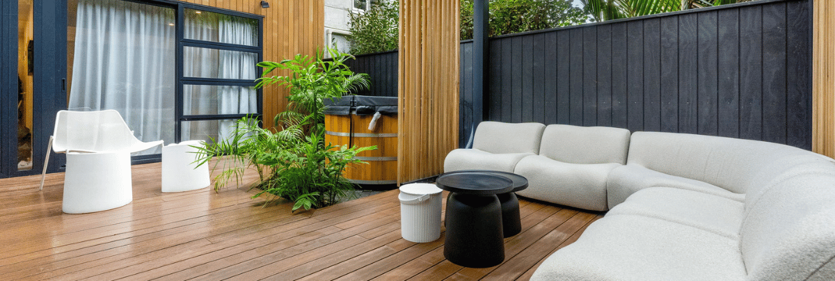 Luxury Backyard Makeover with a Custom Pergola, Outdoor Kitchen & Spa