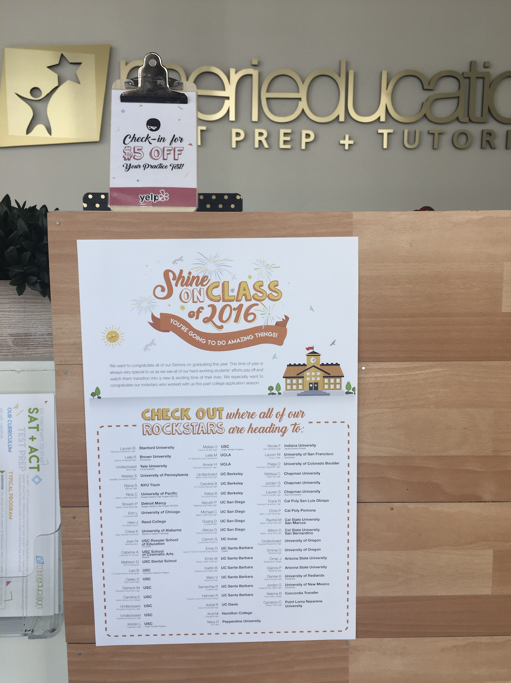 a graphical layout of brochures