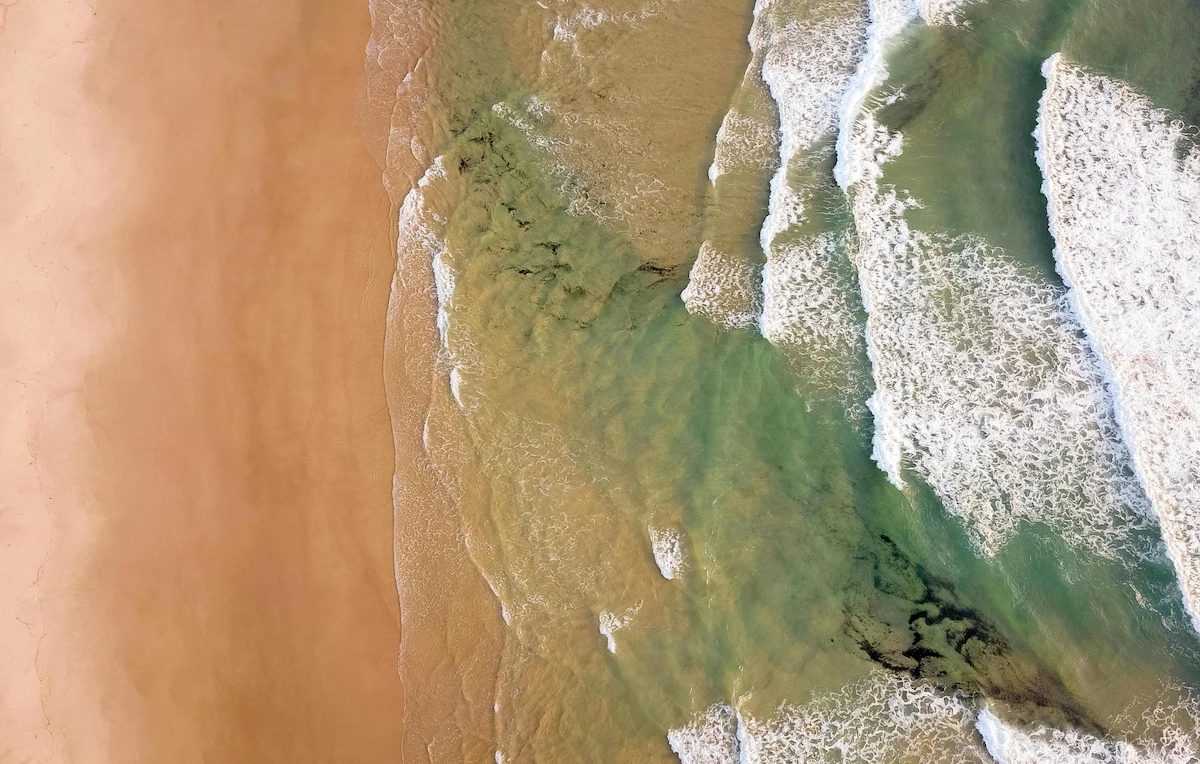 Ocean waves from above