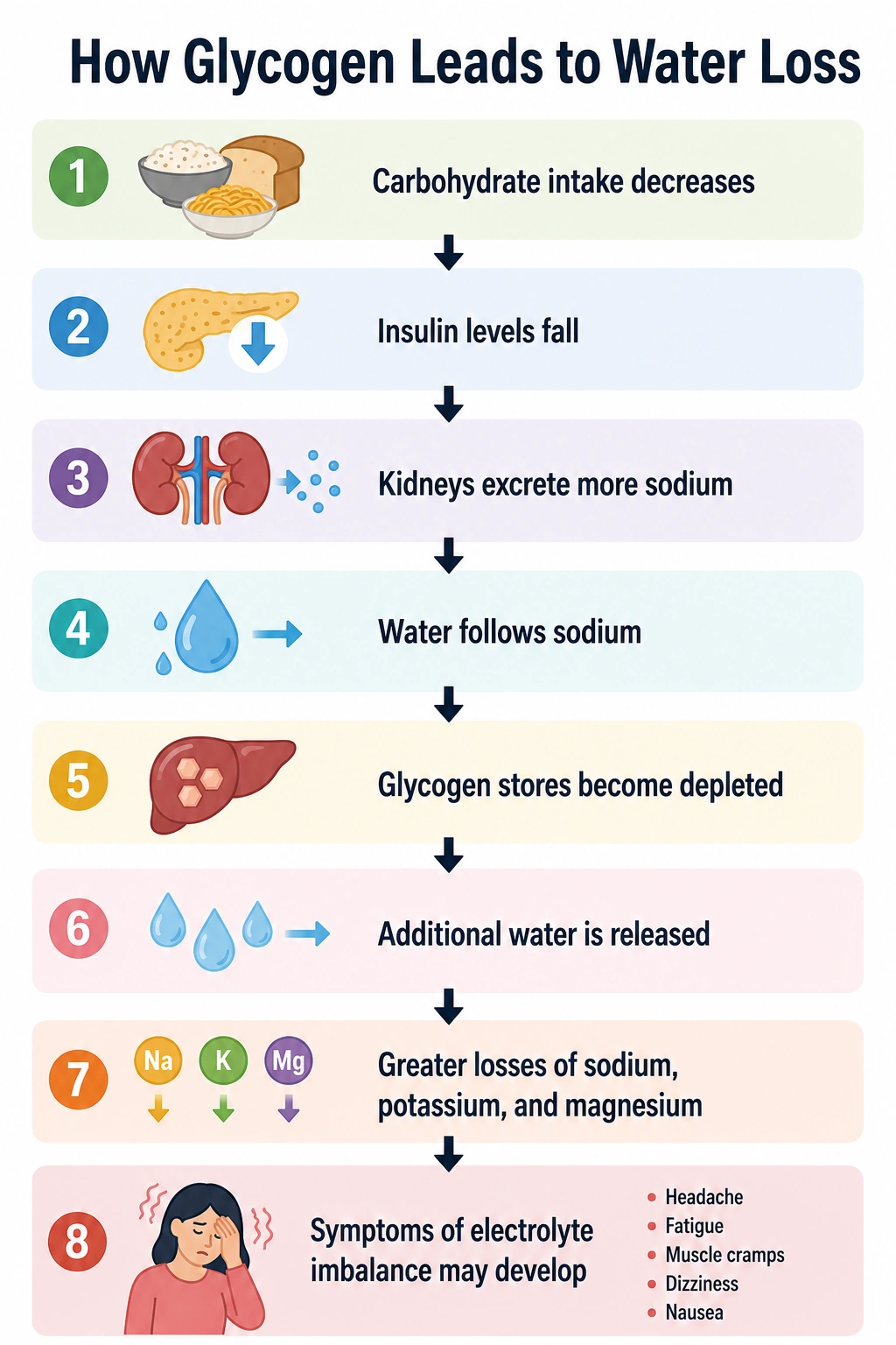 Keto Diet Electrolytes = How Glycogen Leads to Water Loss