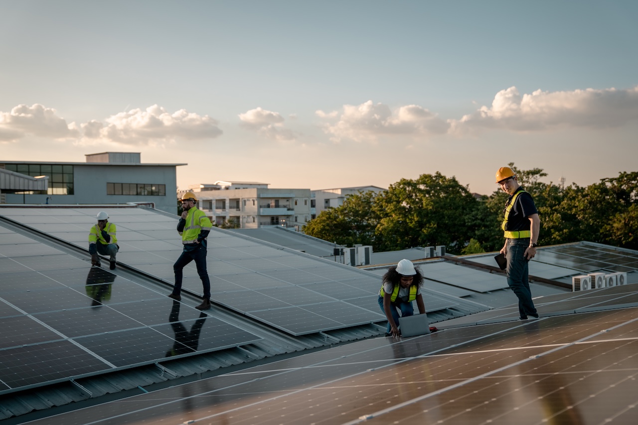 Handwerker PV-Anlage