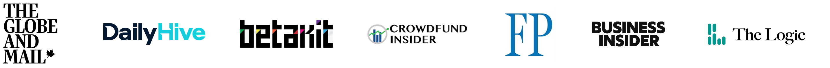 Image of publications that FrontFundr has been featured in