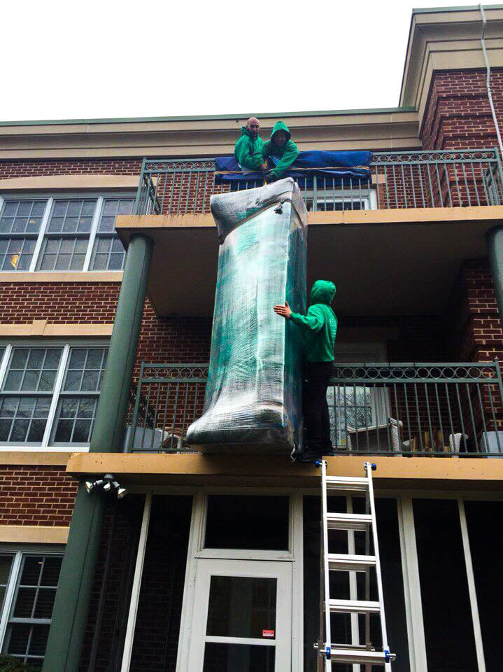 Our movers packing fine arts carefully