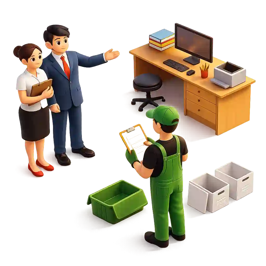 We carefully packing your office items