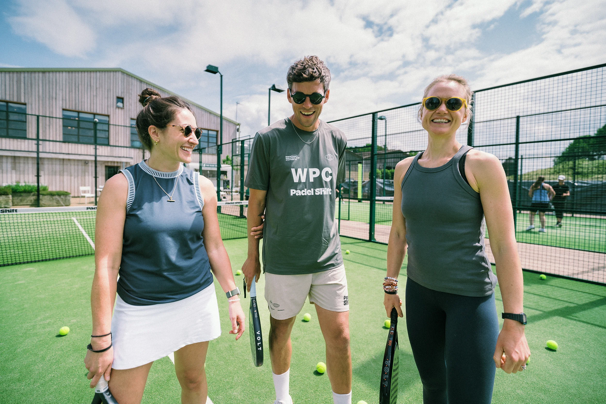 Padel Player Court Side
