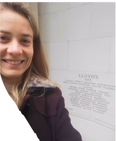 a woman smiling, collage style