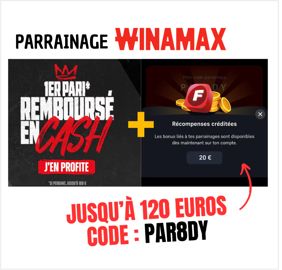code parrainage winamax bonus