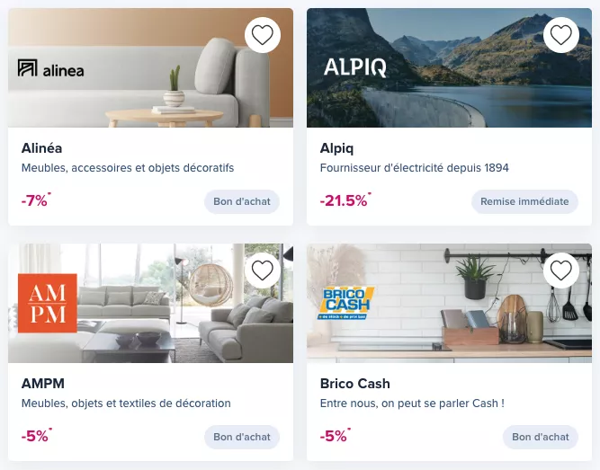 the corner boursorama liste cashback maison alinea alpiq ampm brico cash