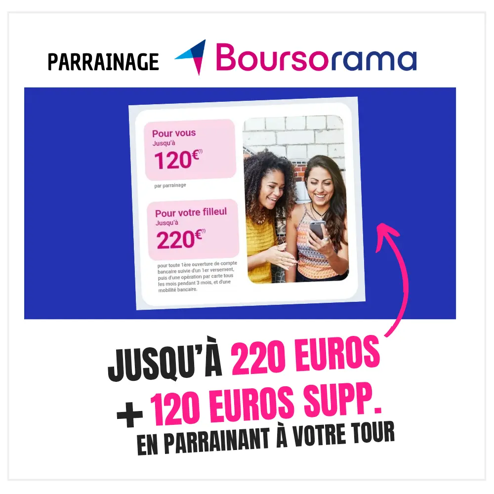 parrainage boosté boursorama 220 euros
