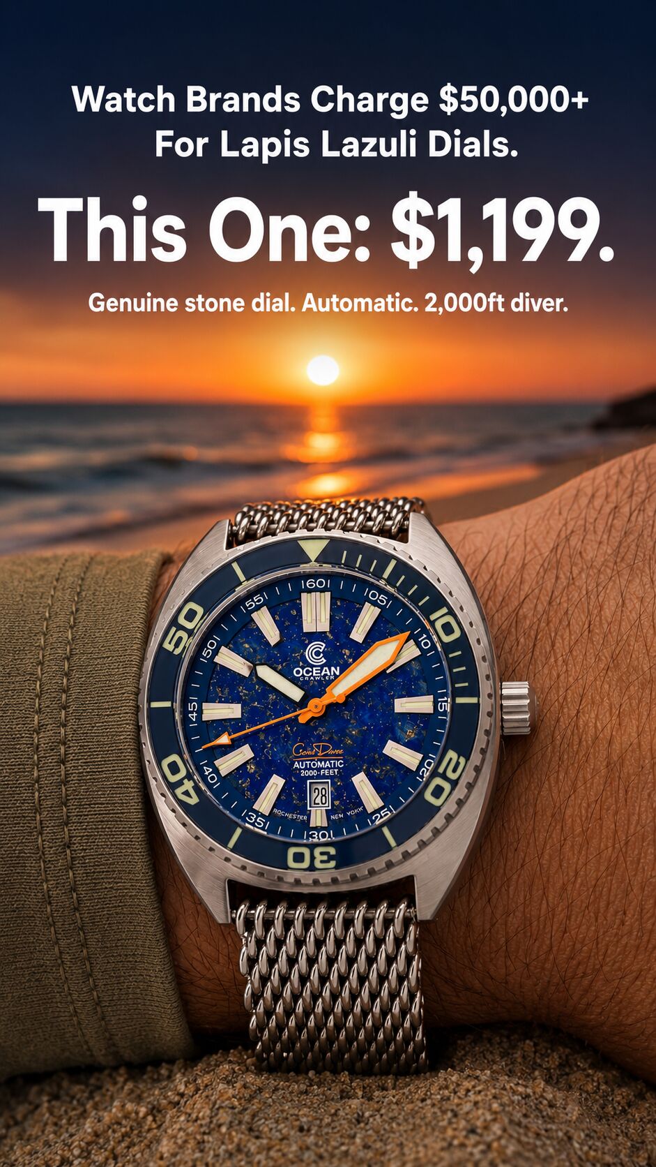 Ocean Crawler live ad creative
