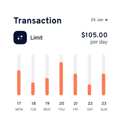 No transaction limit in app